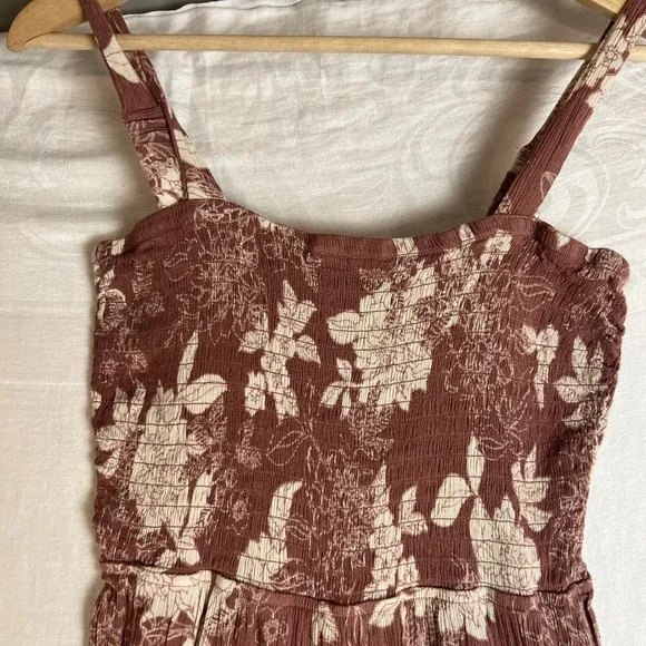 Mimi Chica Floral Jumpsuit - Brown and Cream - Picture 4 of 13